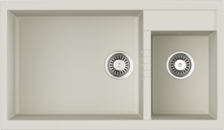 Мойка кухонная Omoikiri Tedori 86-2-LB-WH белый